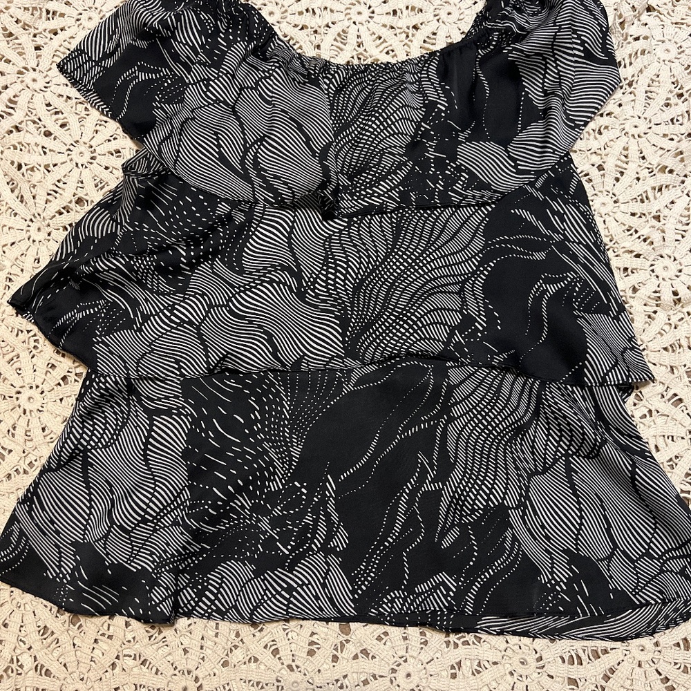 Ladies dress shirt. Beautiful layered ruffles